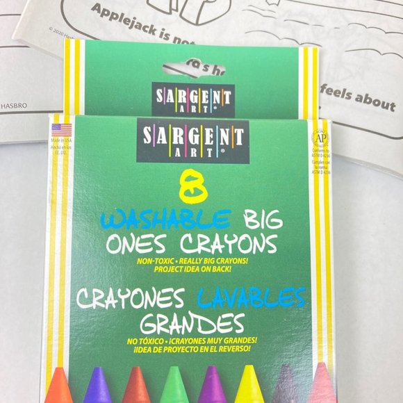 Little Pony  & Littlest Pet Shop Jumbo Coloring /Activity Book & Big Crayons New - Picture 4 of 5